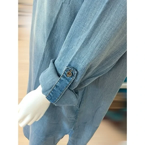 UNBRANDED Cute washed out denim blue tunic dress sz 1X 2X 3X - Picture 5 of 5